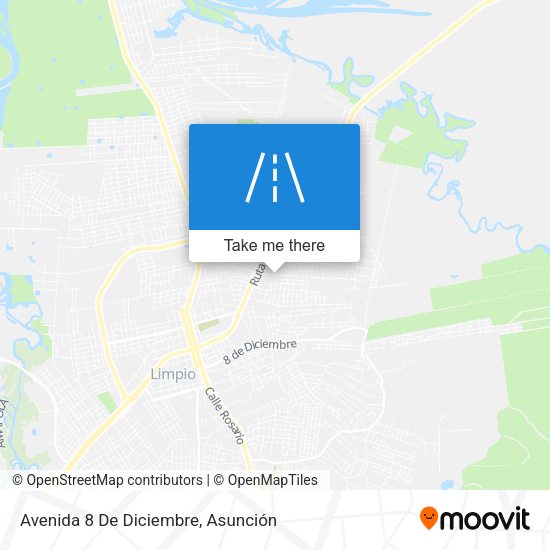 Mapa de Avenida 8 De Diciembre