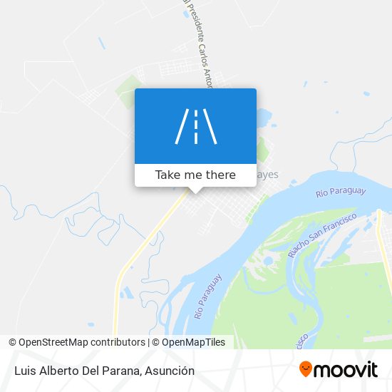 Luis Alberto Del Parana map