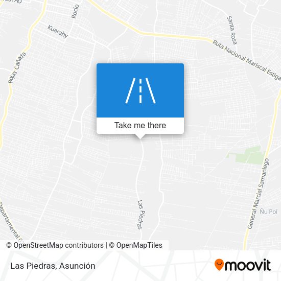 Las Piedras map