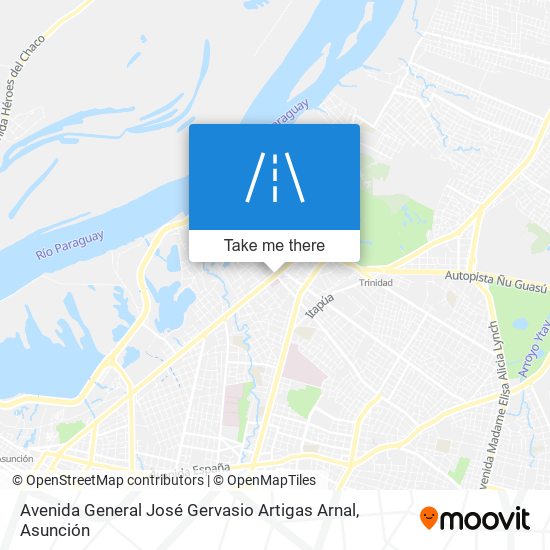 Avenida General José Gervasio Artigas Arnal map