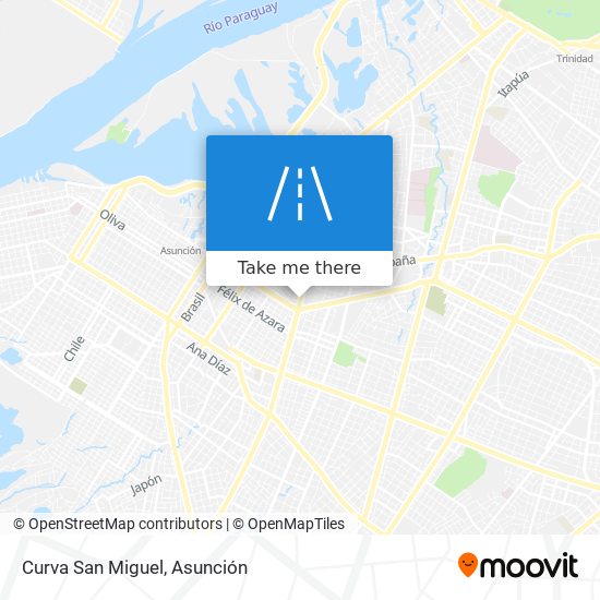 Mapa de Curva San Miguel