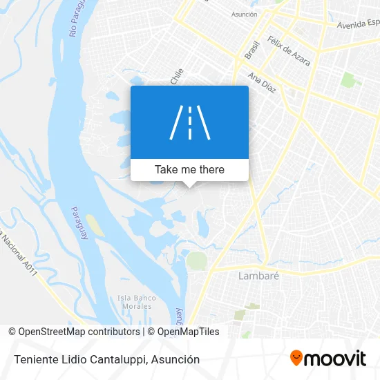 Mapa de Teniente Lidio Cantaluppi