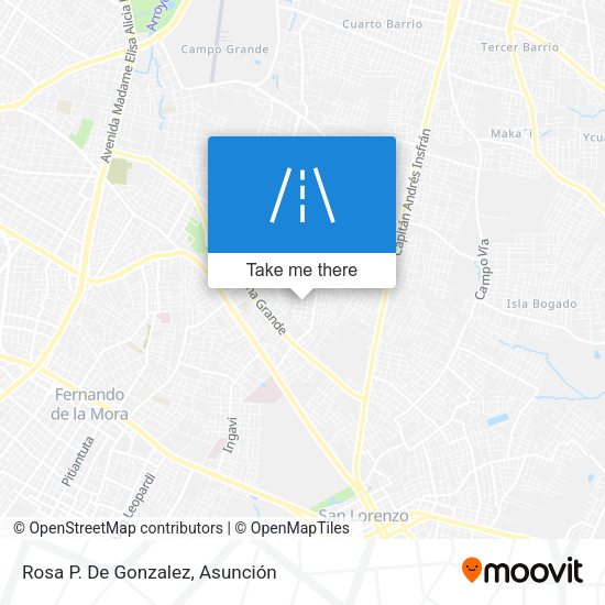 Mapa de Rosa P. De Gonzalez