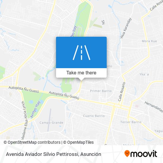 Avenida Aviador Silvio Pettirossi map