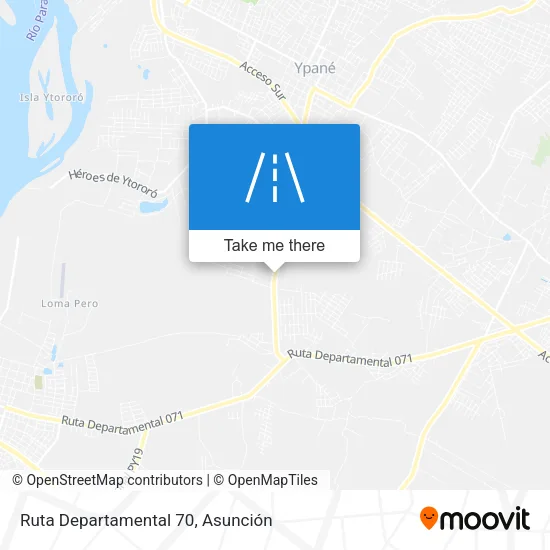 Ruta Departamental 70 map