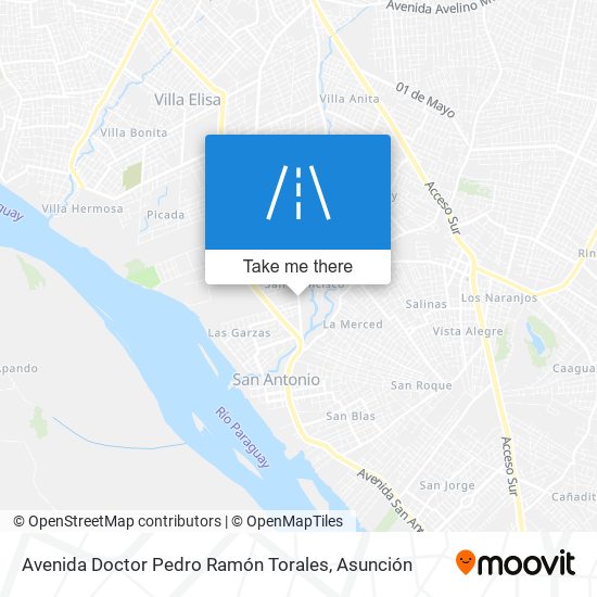 Avenida Doctor Pedro Ramón Torales map