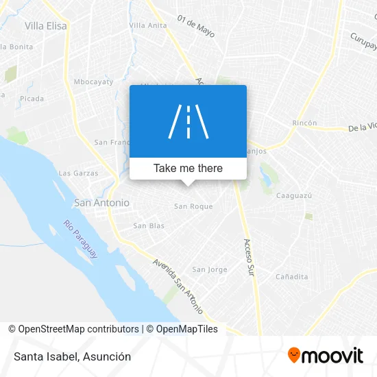 Santa Isabel map