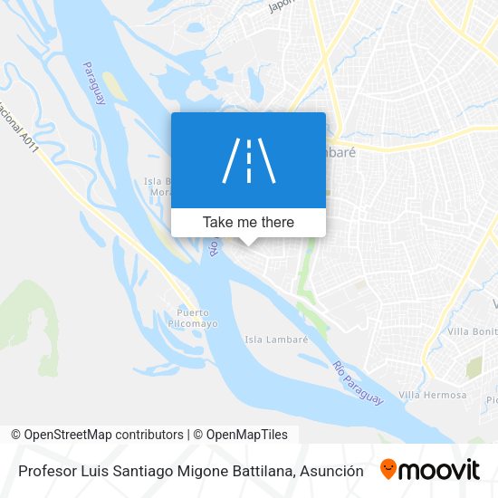 Mapa de Profesor Luis Santiago Migone Battilana