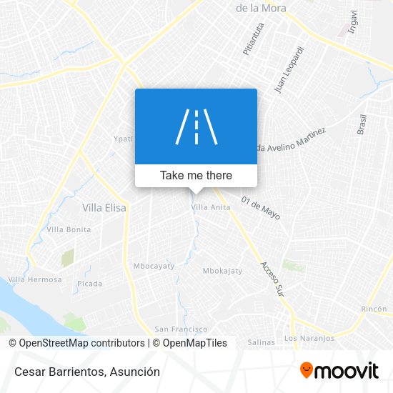 Mapa de Cesar Barrientos