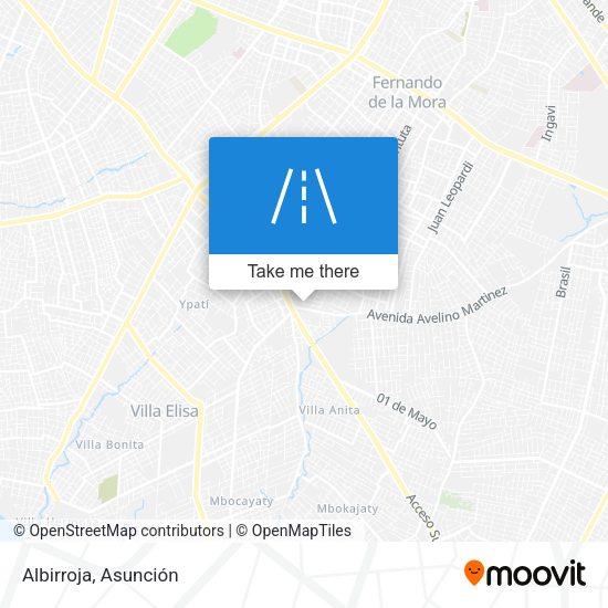 Mapa de Albirroja