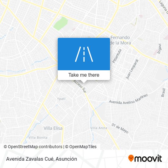Avenida Zavalas Cué map