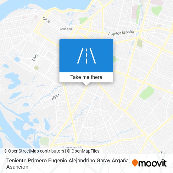 Teniente Primero Eugenio Alejandrino Garay Argaña map