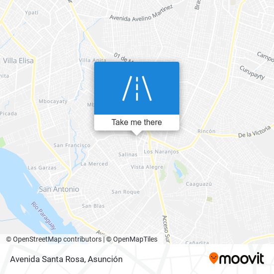 Avenida Santa Rosa map