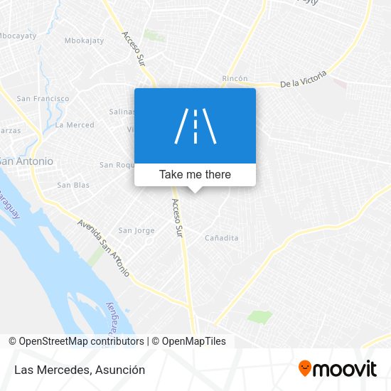 Mapa de Las Mercedes