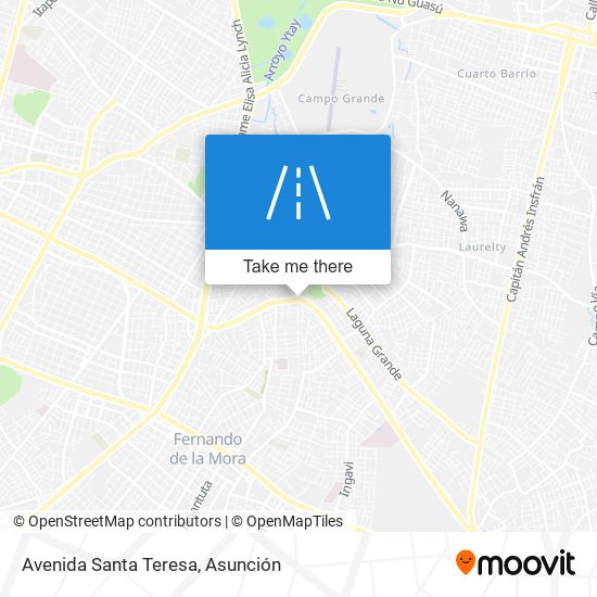 Avenida Santa Teresa map