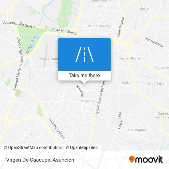 Mapa de Virgen De Caacupe