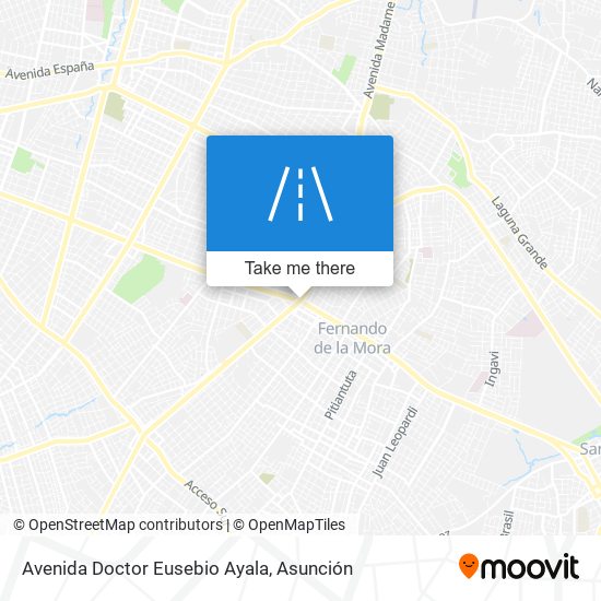 Avenida Doctor Eusebio Ayala map