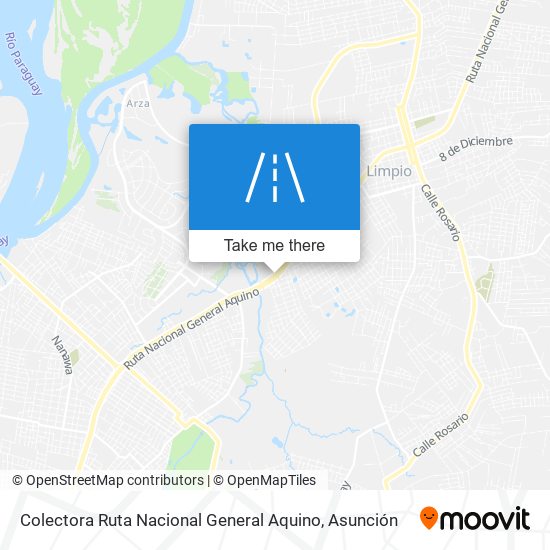 Colectora Ruta Nacional General Aquino map