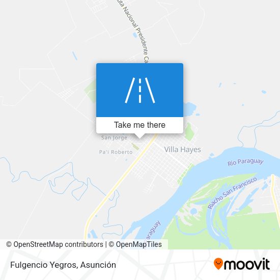 Mapa de Fulgencio Yegros