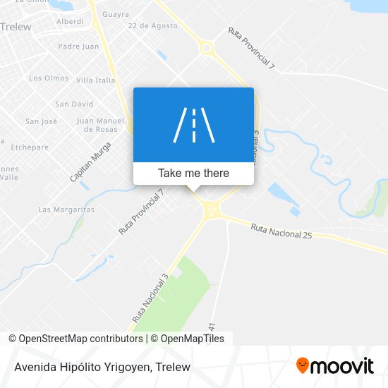 Avenida Hipólito Yrigoyen map