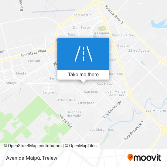 Mapa de Avenida Maipú