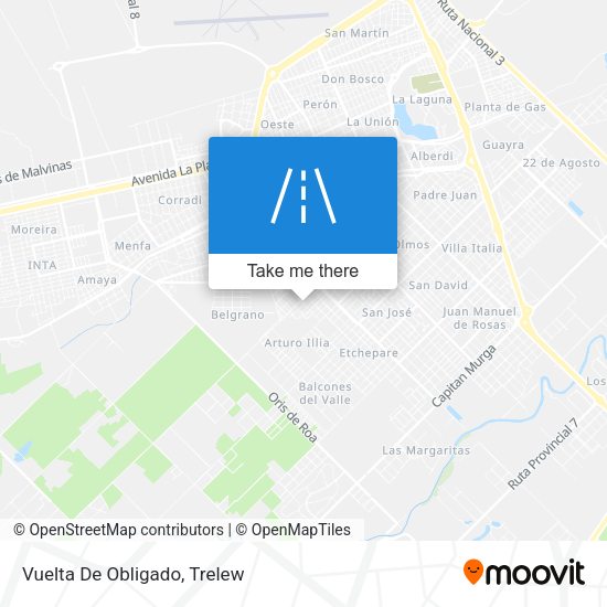Mapa de Vuelta De Obligado