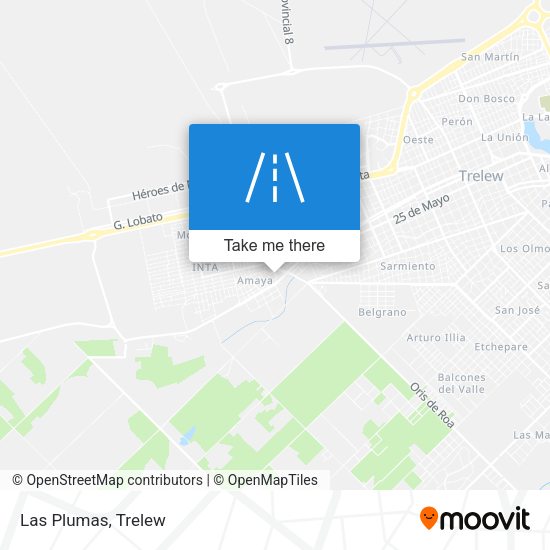 Mapa de Las Plumas