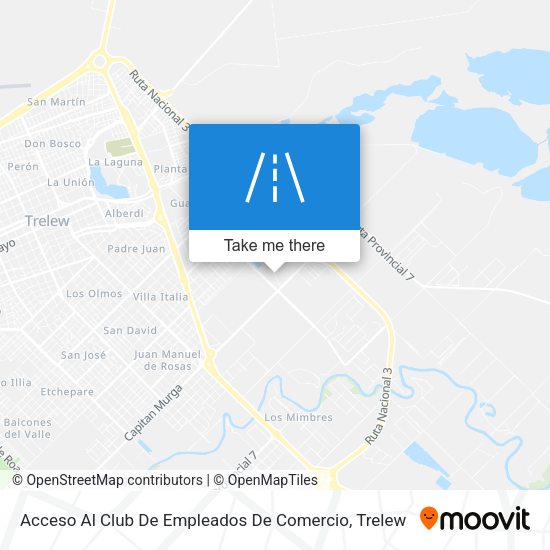 Acceso Al Club De Empleados De Comercio map