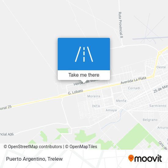 Mapa de Puerto Argentino