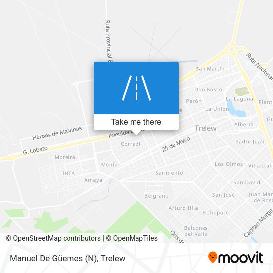 Mapa de Manuel De Güemes (N)