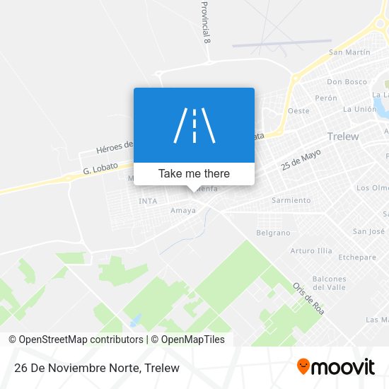 Mapa de 26 De Noviembre Norte
