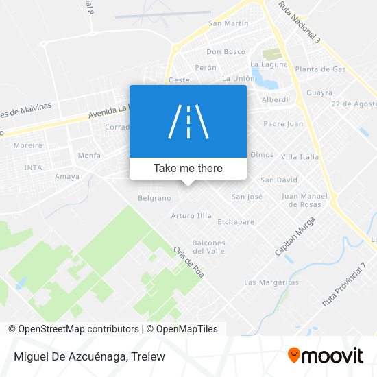 Miguel De Azcuénaga map