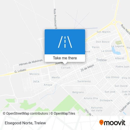 Mapa de Elsegood Norte
