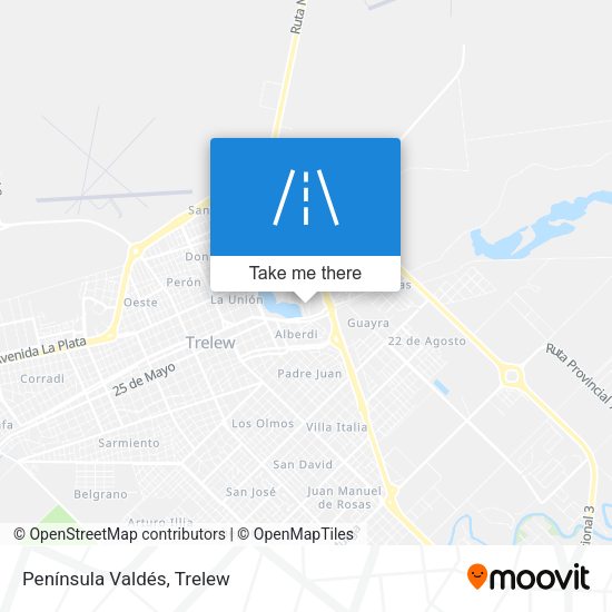 Península Valdés map