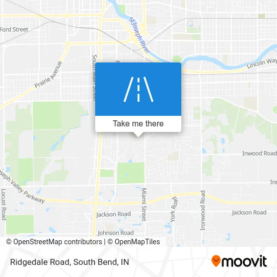 Ridgedale Road map