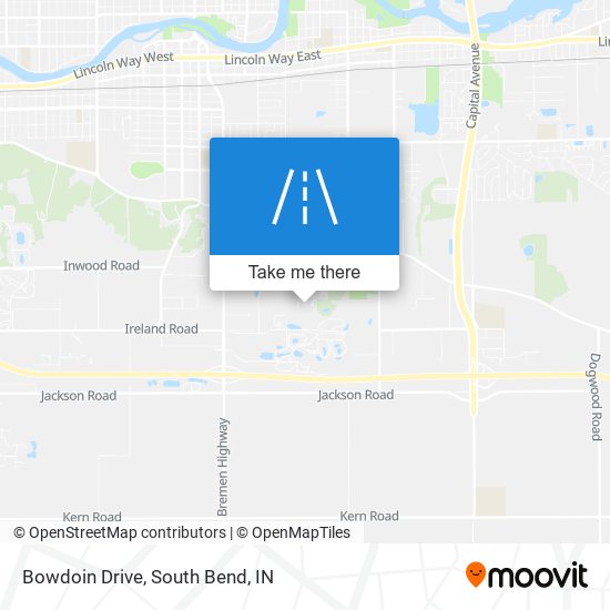 Bowdoin Drive map