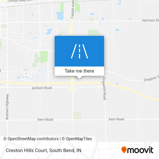 Creston Hills Court map