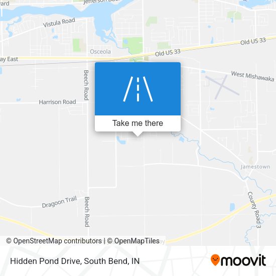 Hidden Pond Drive map
