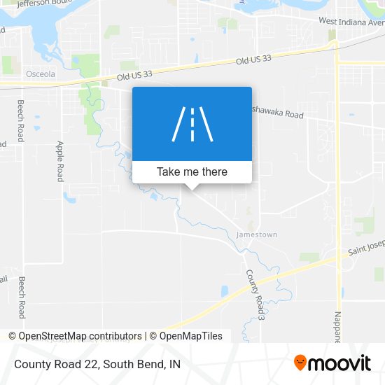 Mapa de County Road 22