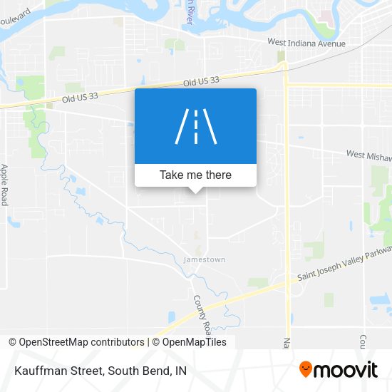 Mapa de Kauffman Street
