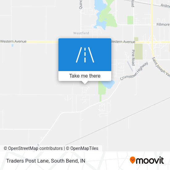 Traders Post Lane map