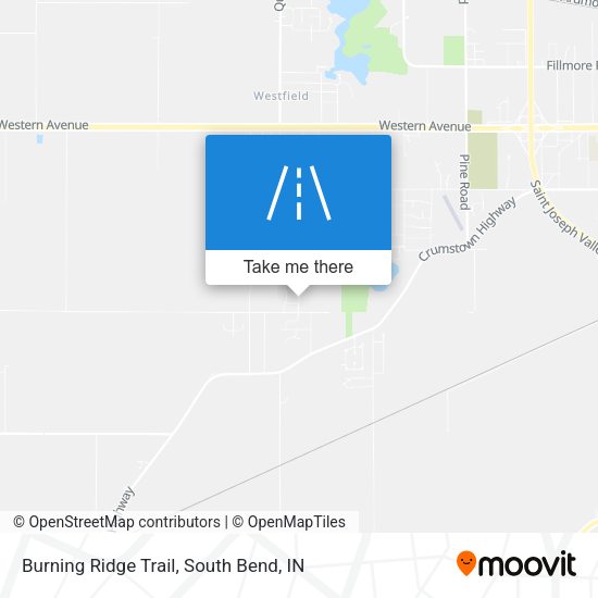 Mapa de Burning Ridge Trail