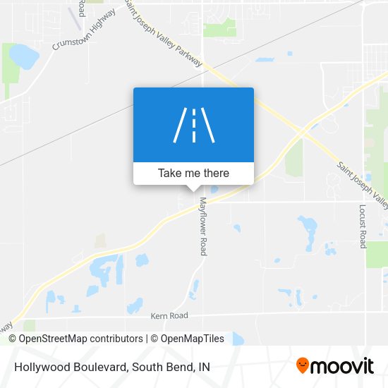 Hollywood Boulevard map