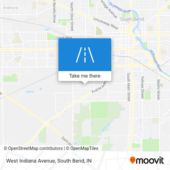 Mapa de West Indiana Avenue