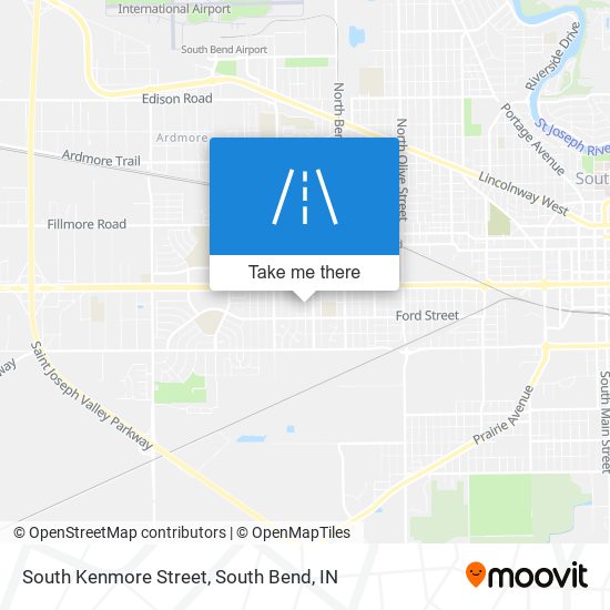 Mapa de South Kenmore Street