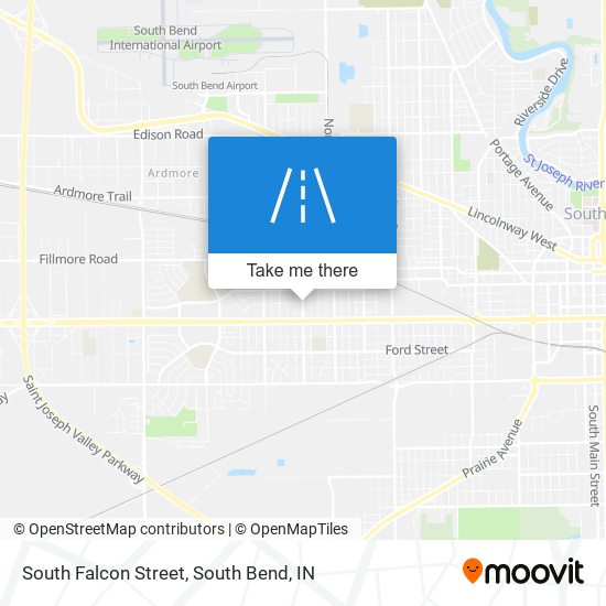 South Falcon Street map