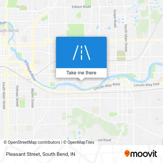 Pleasant Street map