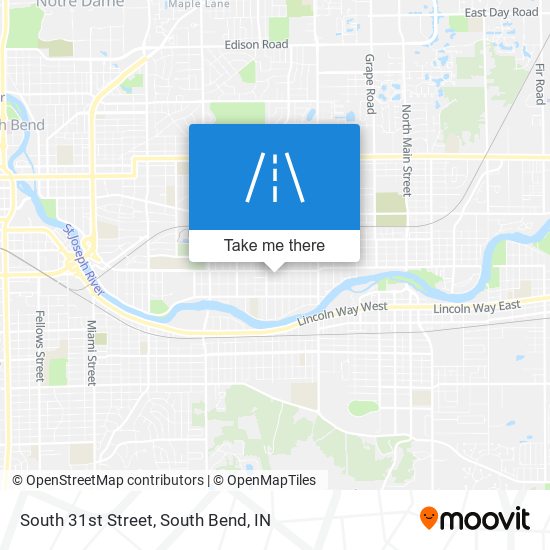 South 31st Street map