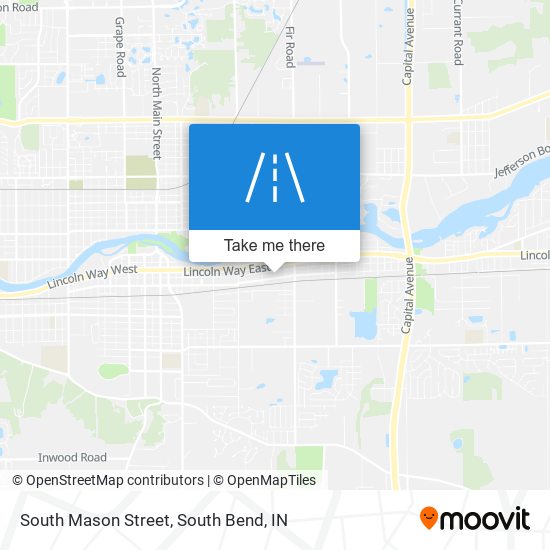 Mapa de South Mason Street