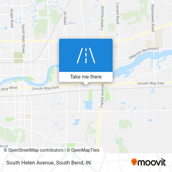 South Helen Avenue map